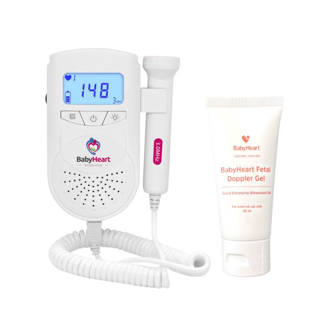 BabyHeart Standard Doppler with our 60ml Fetal Doppler gel